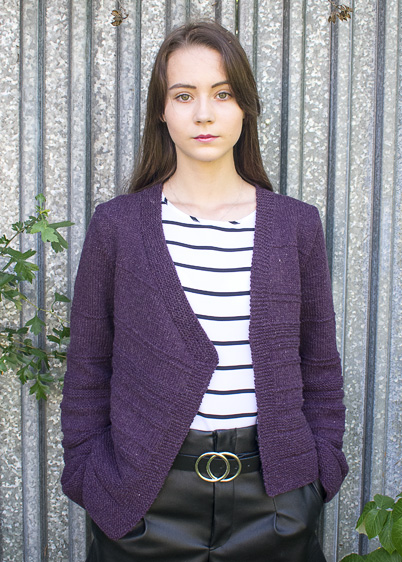 pullover with ruffles knitting pattern
