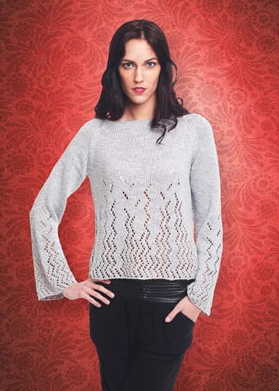 lace raglan pullover knitting pattern