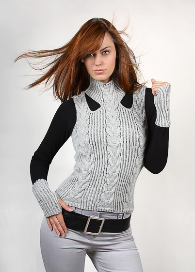cabled vest knitting pattern