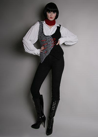 two color vest knitting pattern