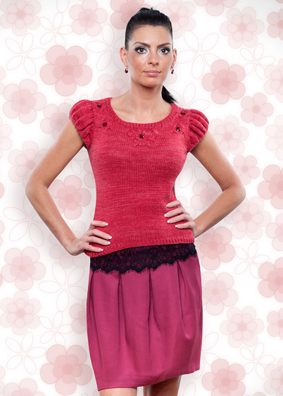 rose knitting pattern