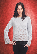 lace raglan pullover knitting pattern