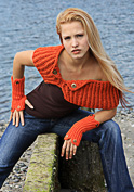 buttoned wrap knitting pattern