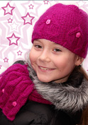 girl's hat and scarf knitting pattern