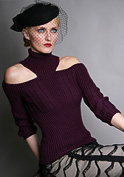 open shoulder pullover knitting pattern