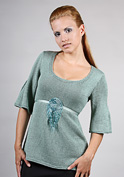 top with pleats knitting pattern